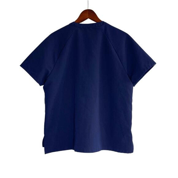 FIGS Technical Collection Scrub Top Women’s Medium Navy Blue Medical Uniform - Picture 4 of 6
